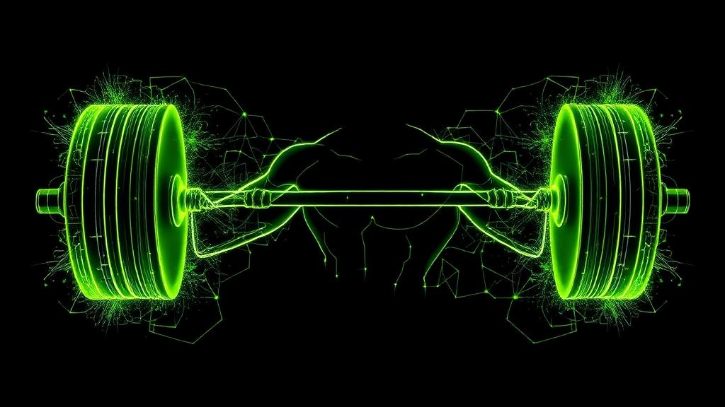 Hyper-Growth Leg Session — athlete lifting a loaded barbell in a dim strength studio